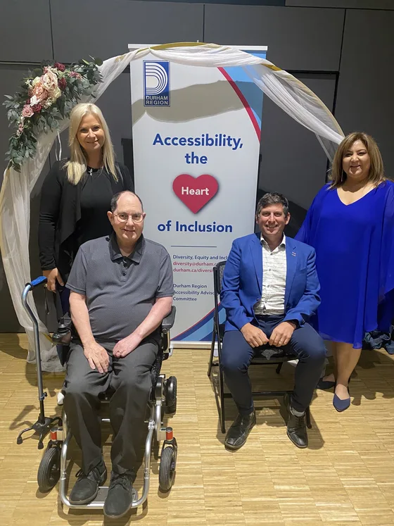 Ian McDougall at an accessibility community event